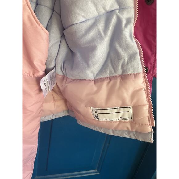 VTG Columbia Vertex Girl 2T Thermal Suit Coat Snow Bibs Overall Jacket Toddler - Picture 4 of 14